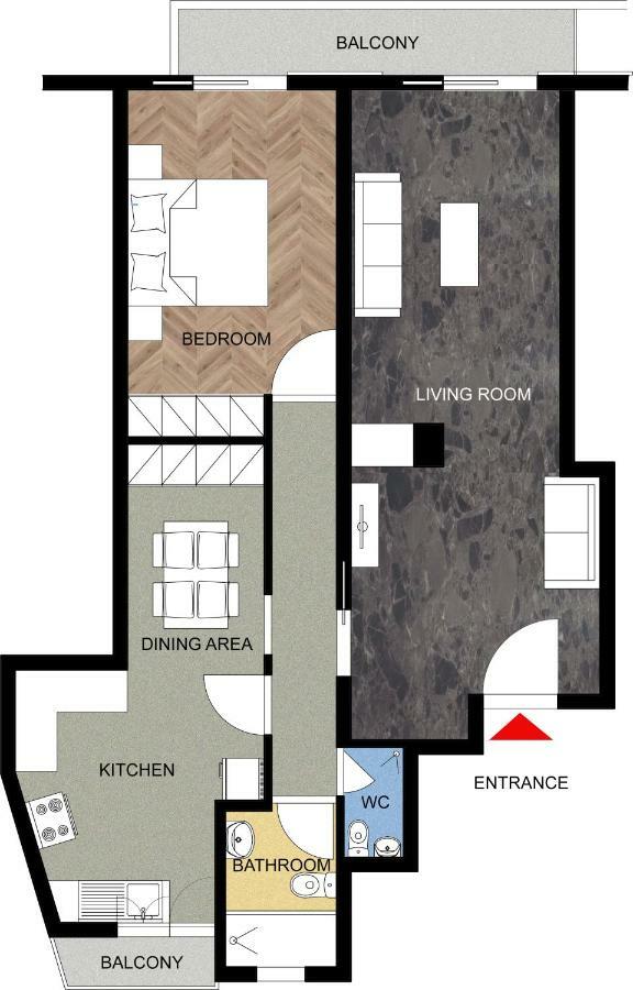 Tranquil Central Apt, Behind Athens Caravel Area Екстер'єр фото